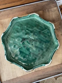 Dessous de plat tressage vert et dorure DIGOIN
