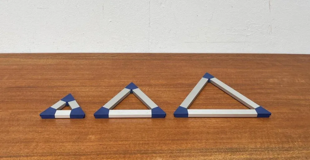 Dessous de plat triangulaires postmodernes danois par Jorgen Meldgaard pour Menu, années 1980, lot de 3