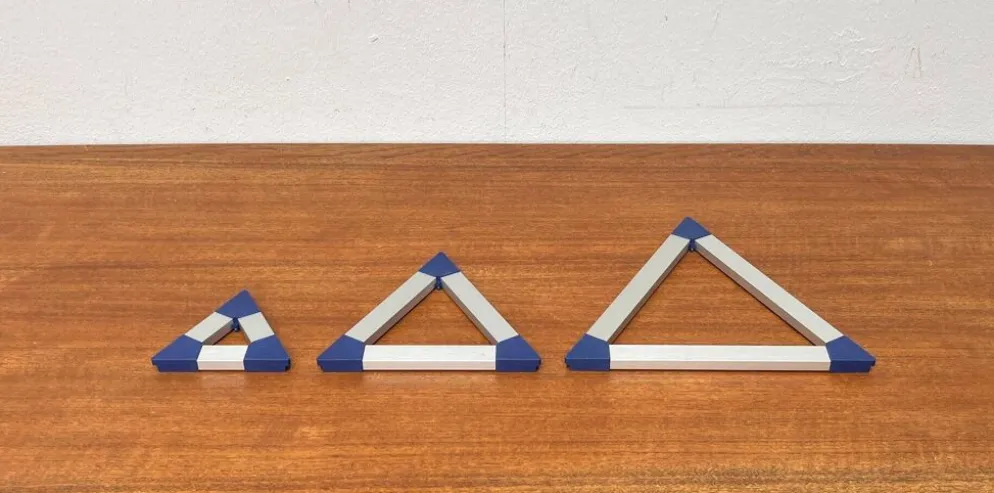Dessous de plat triangulaires postmodernes danois par Jorgen Meldgaard pour Menu, années 1980, lot de 3