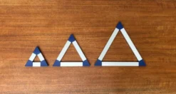 Dessous de plat triangulaires postmodernes danois par Jorgen Meldgaard pour Menu, années 1980, lot de 3