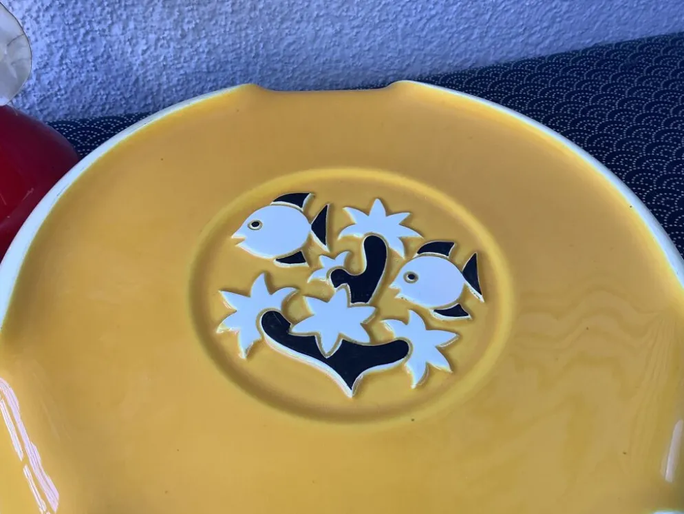 Dessous de plat Vallauris à décor aquatique