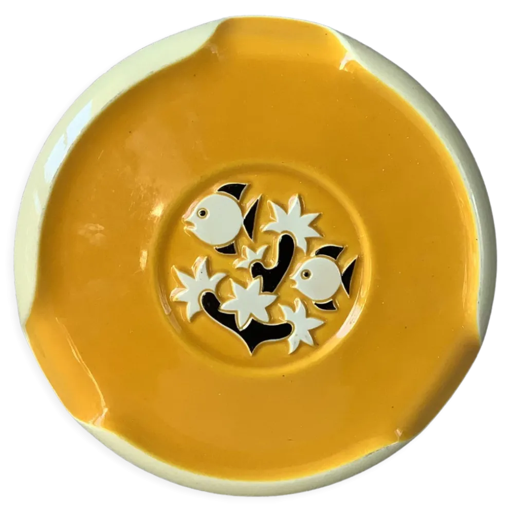 Dessous de plat Vallauris à décor aquatique