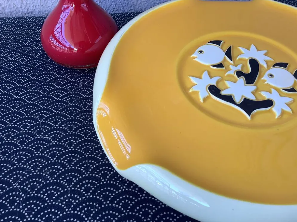 Dessous de plat Vallauris à décor aquatique