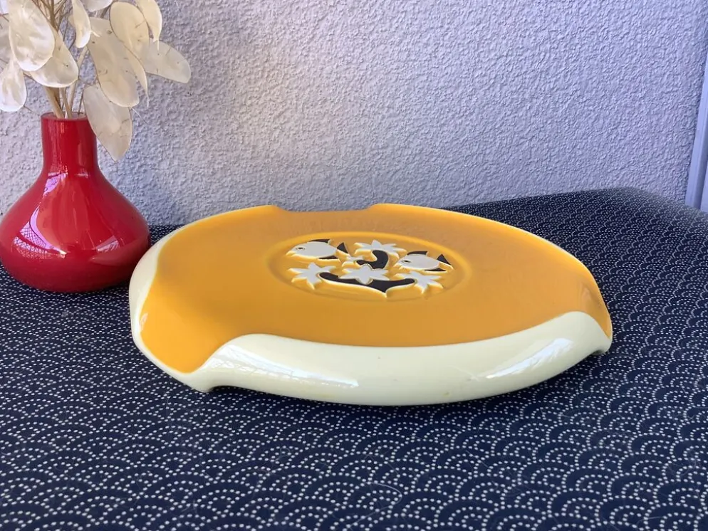Dessous de plat Vallauris à décor aquatique