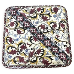 Dessous de plat Vintage en faïence de Gien décor bleuets
