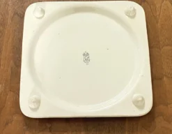 Dessous de plat Vintage en faïence de Gien décor bleuets