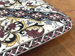 Dessous de plat Vintage en faïence de Gien décor bleuets