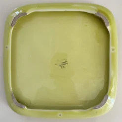 Dessous de plat vintage Saint Clément | Années 60 | Peint à la main | Vert