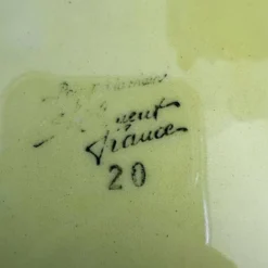 Dessous de plat vintage Saint Clément | Années 60 | Peint à la main | Vert
