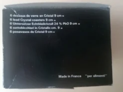 6 dessous de verres en cristal