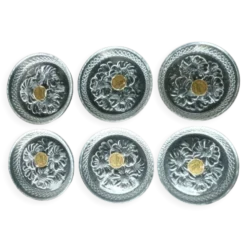 6 dessous de verres en cristal