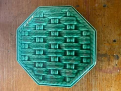 Dessous Plat Ancien DIGOIN Céramique Verte France