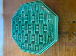 Dessous Plat Ancien DIGOIN Céramique Verte France
