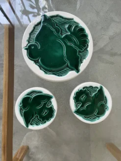3 dessous plat et sous-verres Vallauris