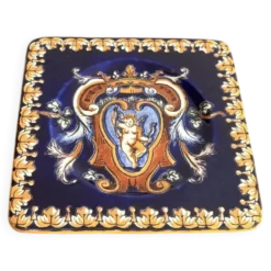Dessous Verre Bouteille Faïence Gien Modèle Renaissance Ange Angelot Putti