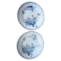 Deux assiettes plates anciennes Sarreguemines