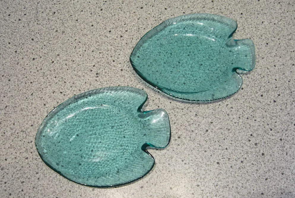 Deux coupelles forme poisson