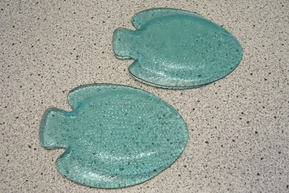 Deux coupelles forme poisson