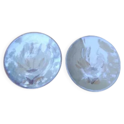 Deux petites assiettes de la poterie La Roue à Vallauris 1960/70