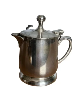 Deux petits pots service à thé métal argenté EPNS XXème