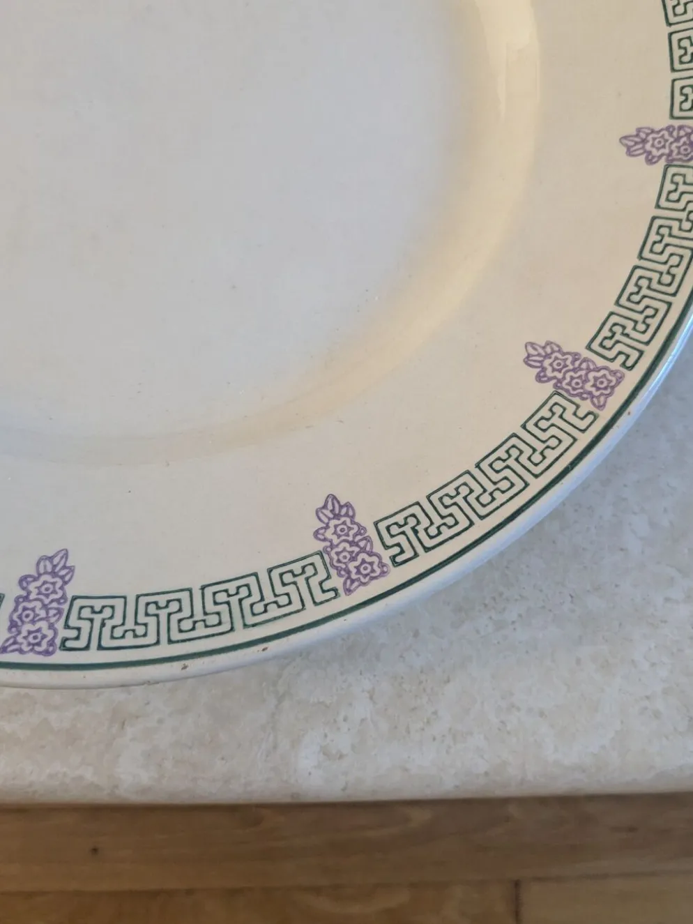 Deux plats de service Longwy Janina