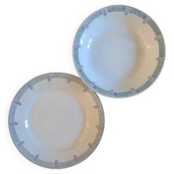 Deux plats de service Longwy Janina