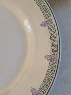 Deux plats de service Longwy Janina