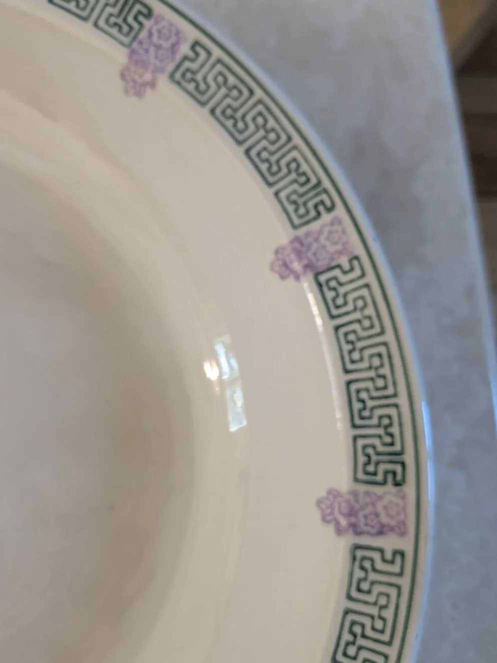 Deux plats de service Longwy Janina