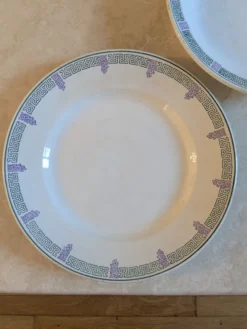 Deux plats de service Longwy Janina
