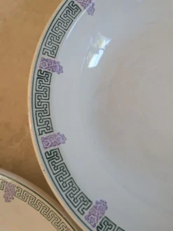 Deux plats de service Longwy Janina