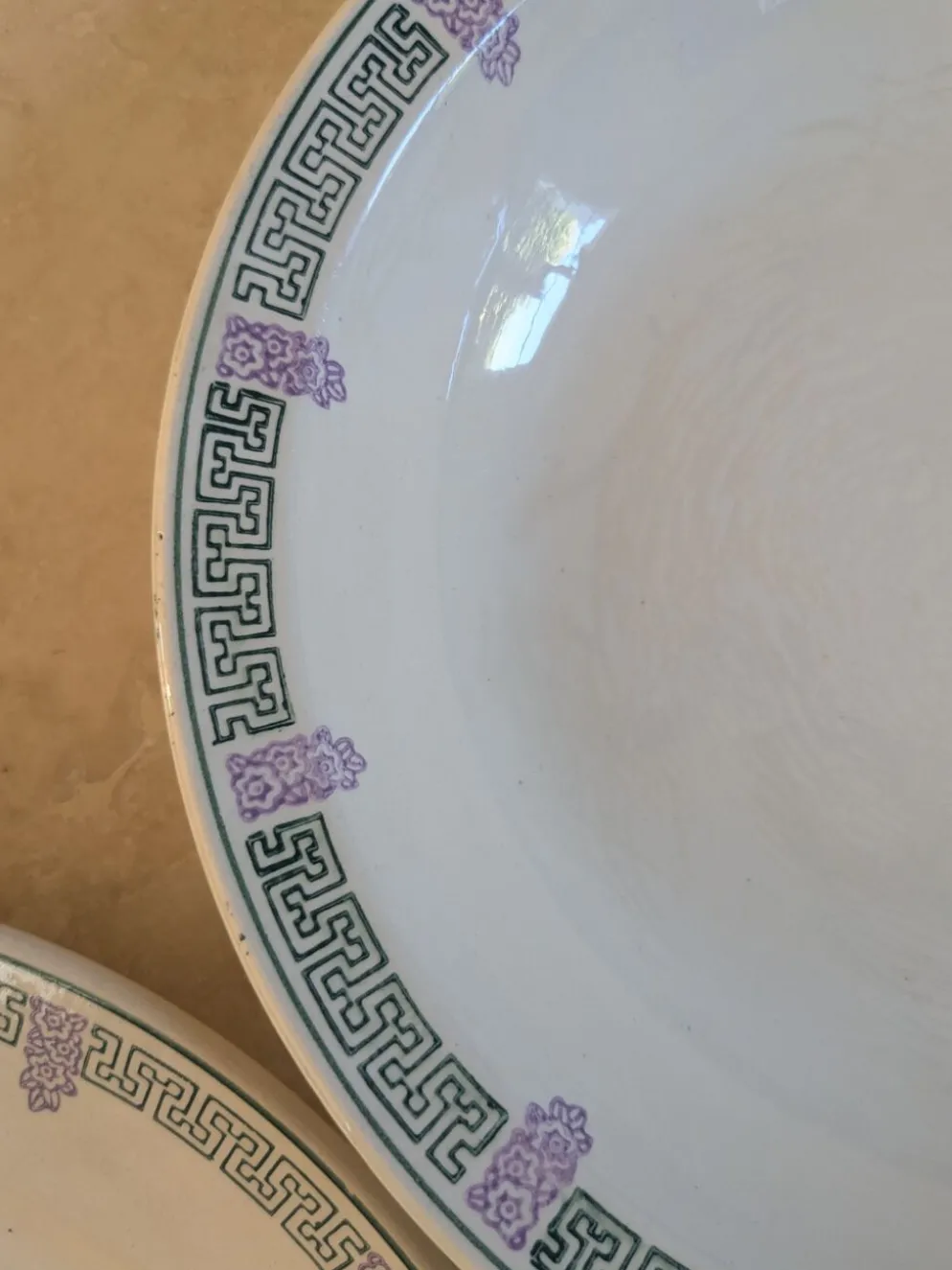 Deux plats de service Longwy Janina