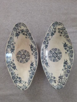 Deux raviers Sarreguemines Roxane