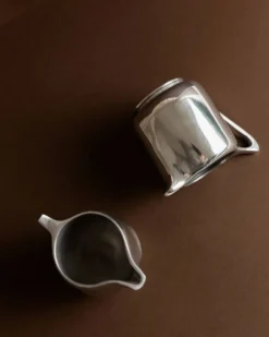 Deux saucières en aluminium argenté Art Nouveau par Newmaid Picquot Ware, Angleterre, années 1950 - ensemble de 2.