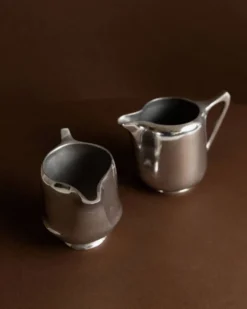 Deux saucières en aluminium argenté Art Nouveau par Newmaid Picquot Ware, Angleterre, années 1950 - ensemble de 2.
