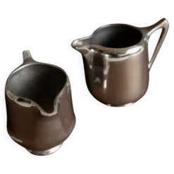 Deux saucières en aluminium argenté Art Nouveau par Newmaid Picquot Ware, Angleterre, années 1950 - ensemble de 2.