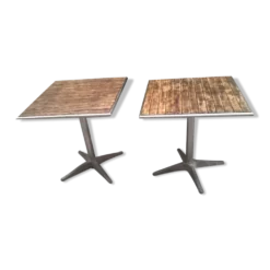 Deux tables bistrot vintage