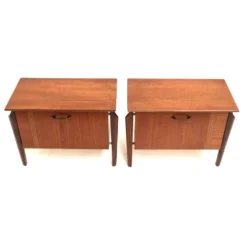 Deux tables de chevet vintage de Louis van Teeffelen pour Wébé des années 1960