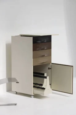 DF2000 trolley bar cabinet by Raymond Loewy for the Doubinsky Frères 1968