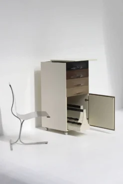 DF2000 trolley bar cabinet by Raymond Loewy for the Doubinsky Frères 1968