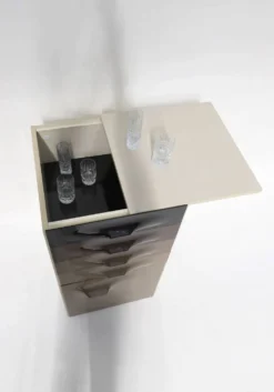 DF2000 trolley bar cabinet by Raymond Loewy for the Doubinsky Frères 1968