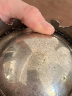 Dôme Service Caviar Beurrier Cloche Métal Argenté Anglais Made England