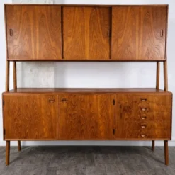 Double enfilade en teck, Danemark, années 1960.