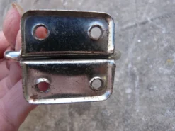 Double patère en bois et métal porte manteau