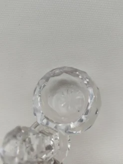 Double Salières en cristal de baccarat, début du XX ème siècle.