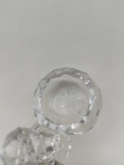 Double Salières en cristal de baccarat, début du XX ème siècle.