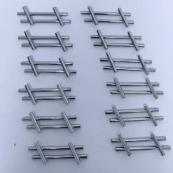 Douze porte-couteau métal design années 70