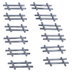 Douze porte-couteau métal design années 70