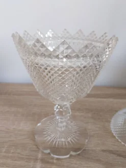 Drageoir vintage en cristal taillé