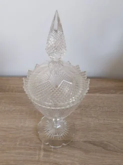 Drageoir vintage en cristal taillé