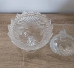 Drageoir vintage en cristal taillé